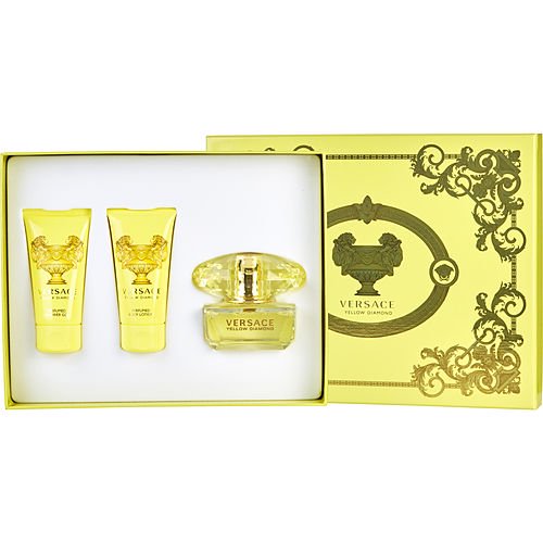 Versace - Versace Yellow Diamond Perfume Gift Set for Women, 3 Pieces ...
