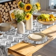 thumbnail image 4 of Grey Marble Round 13 Inch Placemats Set of 4, Modern Abstract Art Aesthetics Geometric HeatResistant Non Slip Place Mats for Dining Table, Wipeable Braided Kitchen Table Mats for Housewarming, 4 of 9