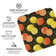 thumbnail image 3 of Kdxio Orange Lemon Funny Coasters,4 Pcs Leather Coasters,Housewarming Gifts,Protect Furniture from Water Marks Scratch and Damage, 3 of 8