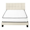 thumbnail image 6 of Transitional Queen Bed With Elegant Beige Linen Headboard Bedroom Frame Padded, 6 of 6