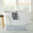 thumbnail image 3 of Better Homes & Gardens Signature Soft Tufted Stripe Bath Rug, Gray Flannel & White, 20" x 34", 3 of 11