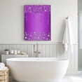 thumbnail image 6 of Canvas Wall Art, Modern Purple Framed Canvas Prints for Kitchen Bedroom, Abstract Diamond Luxury Gradient Small Gallery Wrapped Wall Decor for Home Office, Gifts, 8"x12" Ship Next Day, 6 of 9