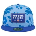 thumbnail image 2 of Men's New Era Blue New York Knicks Palm Fronds 2-Tone 59FIFTY Fitted Hat, 2 of 5