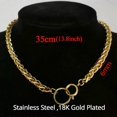 thumbnail image 2 of Punk Cuban Chokers Necklace Women Collar Gold Color Stainless Steel Chunky Thick Chain Circle Necklace Hip Hop Men Neck Jewelry, 2 of 5