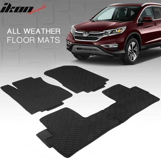 Compatible With 12 16 Honda Cr V Crv Latex All Weather Floor Mat