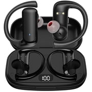 Wireless Earbuds,90Hrs Bluetooth Over Ear Bud with Earhooks, IPX7 Waterproof with Noise Cancelling Mic,HiFi Stereo Sport Headphones for Workout Running