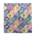 thumbnail image 2 of Colorful Flowers Flat Pattern Shower Curtains with 12 Hooks Waterproof Bathroom Decor 66" x 72", 2 of 6