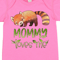 thumbnail image 4 of Inktastic Mommy Loves Me Cute Red Panda Boys or Girls Baby Bodysuit, 4 of 5