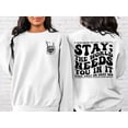 thumbnail image 3 of Stay; The World Needs You In It Sweatshirt, Motivational Sweatshirt, Suicide Prevention Sweatshirt, Mental Health Shirt, 3 of 3