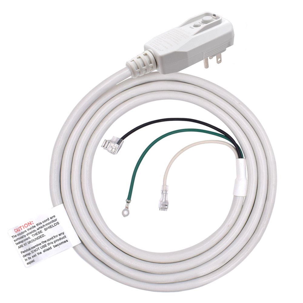 ELEGRP LCDI Power Cord for Air Conditioner, 15Amp 1800W,Length 7.5FT