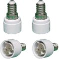 thumbnail image 1 of Set Of 4 E14 To G4 Mr16 Gu5.3 Gu4 Base Adapter For Led Or Halogen Bulb, 1 of 5