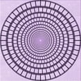 thumbnail image 1 of Ahgly Company Machine Washable Indoor Square Transitional Bright Grape Purple Area Rugs, 5' Square, 1 of 7