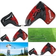 thumbnail image 3 of PU Golf Blade Putter Head Cover Protección contra el desgaste Protección impermeable protección antideslizante Regalos para golfistas Fácil rojo Baoblaze Cubiertas de cabeza de putter de golf, 3 of 7