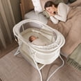 thumbnail image 5 of Dream On Me Karley Bassinet in French White, Quick Fold and Easy to Carry, Large Storage Basket, 5 of 10