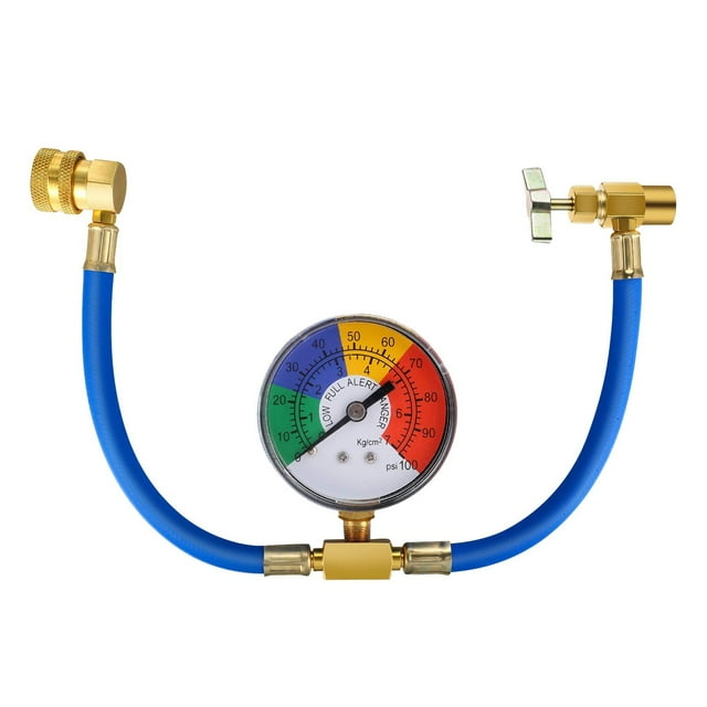 R134A Air Conditioning Refrigerant Charging Hose with Gauge Fits for Car AC Air Conditioning ,Easy to Operate
