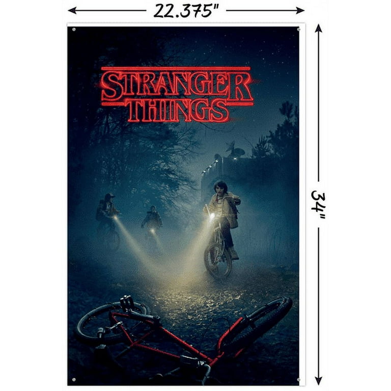 Netflix Stranger Things - Bikes Wall Poster with Push Pins, 22.375