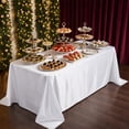 thumbnail image 2 of PoyoKee Christmas Tablecloths Rectangular, 60"×84" Flowing Satin Tablecloth, Christmas Decorations for Wedding Banquet Dessert Table Layout, 2 of 6