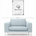 thumbnail image 3 of Genius At Work Brain Distressed Modern Contemporary Trendy Inspirational Typography Black & White Canvas Art by Pied Piper Creative, 3 of 3