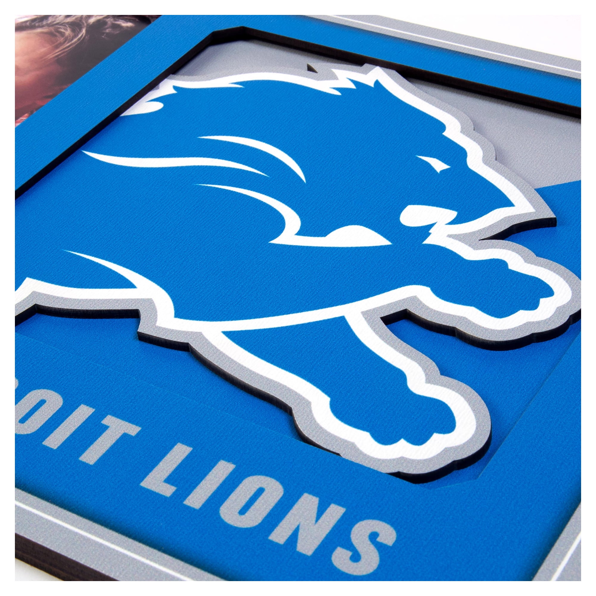 IDNA Detroit Lions 3D Logo Series Picture Frame
