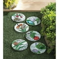 thumbnail image 2 of Zingz & Thingz "Love Blooms Here" Outdoor Garden Stepping Stone - 10.75" - White and Green, 2 of 4