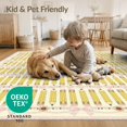 thumbnail image 4 of ODIKA 8'x10' Washable Area Rug Classroom Pencil Coquette Ribbon Border Teacher Preschool School Flowing Dynamic for Dining Room, Large Office, Lounge, Non-Slip Chair-Friendly Mat, 4 of 7