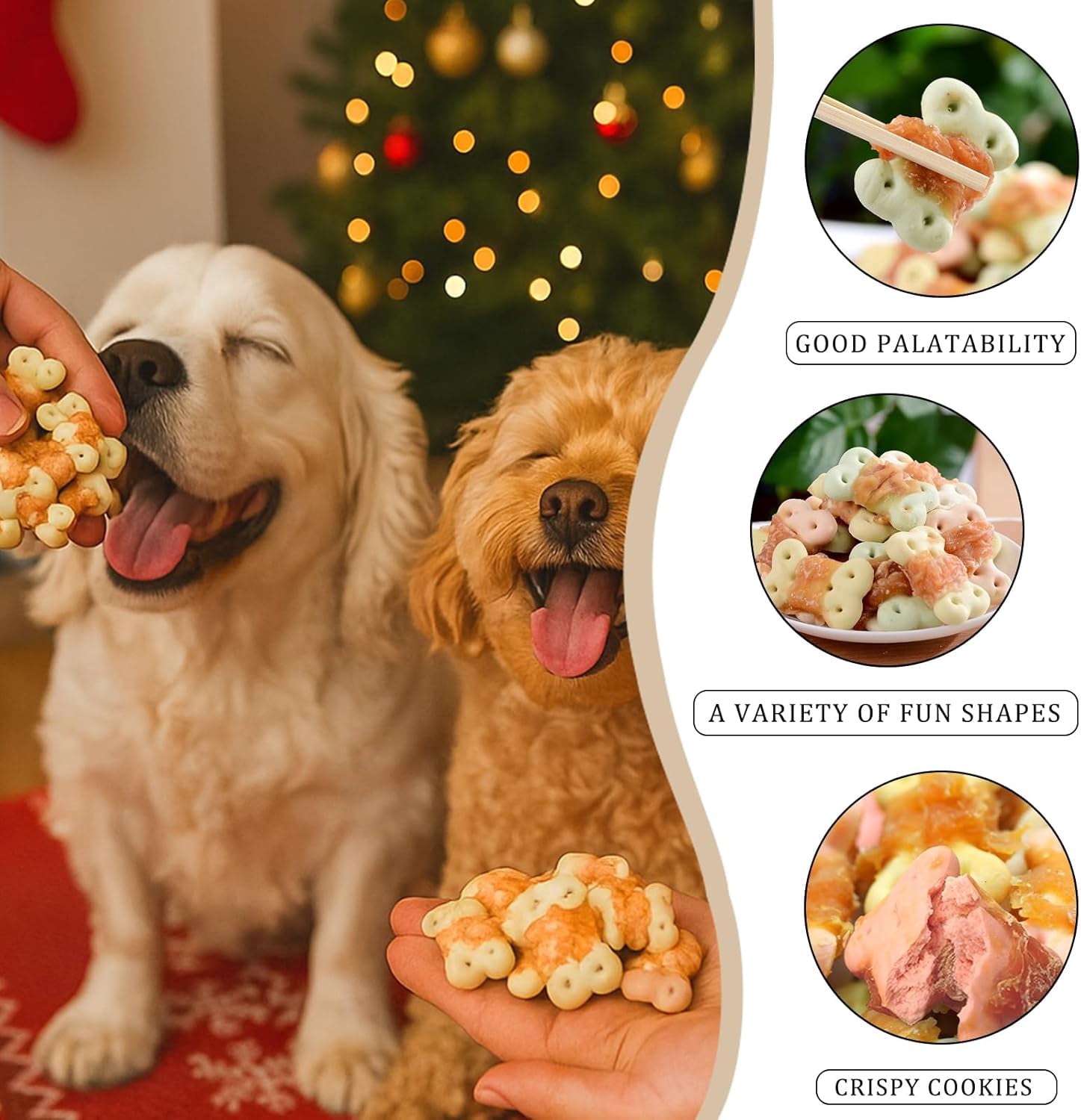 Chicken Wrapped Dog Biscuits 16oz | Chicken Outer Shell with Crunchy Center | Training Treats for Small, Medium & Large Breed Dogs | Natural Dog Long Lasting Chew (16 Oz)