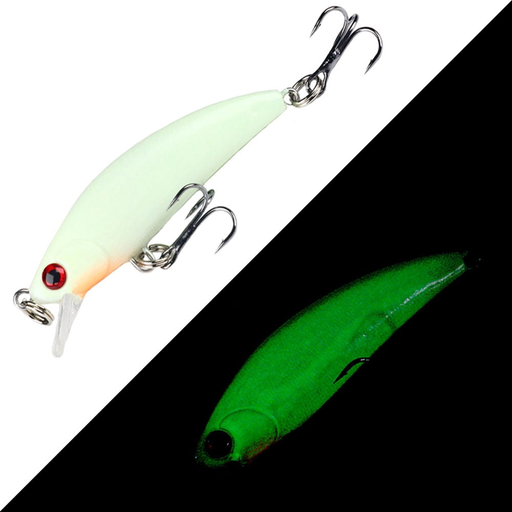 HENGJIA Fishing Lures Large Hard Bait Minnow VIB Lure with Treble Hook Life-Like Swimbait Fishing Bait Popper Crankbait Sinking Lure for Trout Bass Walleye Redfish, 10PCS