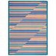 thumbnail image 2 of Joy Carpets Kid Essentials Teen Area Rugs Rhythm Rectangle 7'8" x 10'9" Water, 2 of 2
