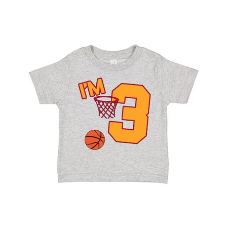 

Inktastic I m Three! Third Birthday Basketball Boys or Girls Toddler T-Shirt