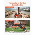 thumbnail image 3 of VEVOR 30 Tons Log Splitter, 306CC Engine, Powered Wood Splitter with 2" Ball Coupler, Auto Return, Vertical & Horizontal Mode, 3 of 9