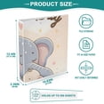 thumbnail image 5 of Mother's Day Elephant 3 Ring Binders 1.5 inch Hardcover File Folders with Interior Pockets A4 Size Organizer for School Office Hospital, 5 of 8