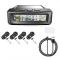 thumbnail image 2 of de Monitoreo de Presión de Neumáticos TPMS Solar con 4 Sensores Externos y Advertencia de Temperatura y Ahorro Combustible Monitor de Presión de Neumáticos de Automóvil A, 2 of 8