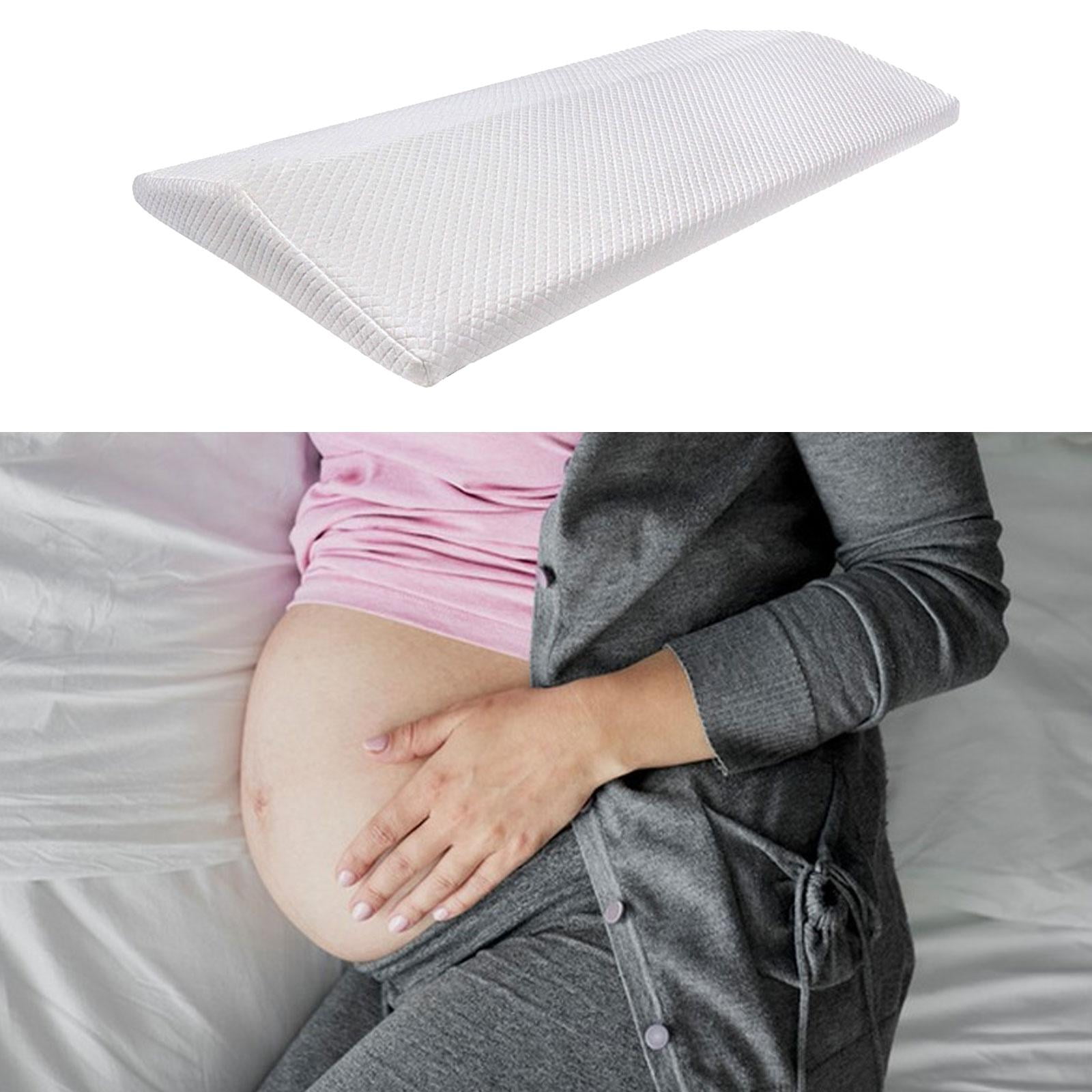 Waist Support Cushion Lower Back Side Sleepers Wedge Bolster, Triangle ,Memory Foam Ergonomic Waist Pillow for Sleeping Bed Woman Knee Rest