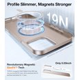 thumbnail image 4 of TORRAS Magnetic Slim-Fit for iPhone 16 Pro Max Case, Ultra-Thin 16 ProMax Phone Case Compatible with MagSafe, Light Anti-Scratch Matte Hard PC Bayer 6.9 inch OriginFit, Black,Gold, 4 of 5