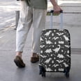 thumbnail image 2 of Dinosaur Silhouette Pattern Luggage Cover Fashion Suitcase Cover Baggage Covers Fit 25-28 Inch Luggage (Go Travel), 2 of 2