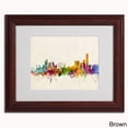 thumbnail image 2 of Trademark Fine Art "Manchester England Skyline" Canvas Art by Michael Tompsett, Black Frame, 2 of 3