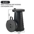 thumbnail image 1 of Portable Folding Telescopic Stool Lightweight Plastic Subway Queuing Outdoor Chairs And Outdoor Camping Fishing With Carry Bag, 1 of 5