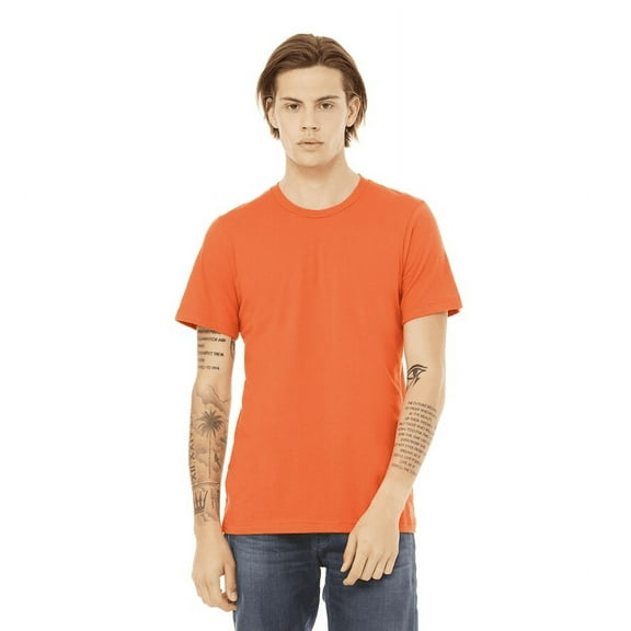 BELLA CANVAS Adult Unisex Short Sleeve Crew T-Shirt for Crafting, Orange, Large