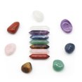 thumbnail image 3 of 14 Pcs Premium Crystals Kit 7 Chakra Set Hexagonal Column Irregular Yoga Stone Spiritual Massage Stone Labradorite, 3 of 8
