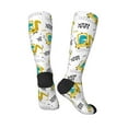 thumbnail image 4 of Bingfone Compression Socks For Women And Men Long Socks For Running Athletic Cycling Nurse-Dinosaur On Excavator, 4 of 9