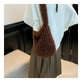 thumbnail image 6 of Xecvkr Fuzzy Tote Bag Faux Fur Soft Bunny Ear Shoulder Crossbody Cute Large Capacity Winter Purse Portable Lightweight for Women Shopping Yoga Daily Work 1 Pack Brown, 6 of 9