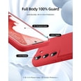 thumbnail image 2 of [3 in 1 for Samsung Galaxy S22 Case, with Screen Protector, [Upgraded Enhanced Camera Protection][Microfiber Lining] Shockproof Liquid Silicone Phone Case for Samsung Galaxy S22. (Red), 2 of 12
