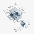 thumbnail image 4 of Home Double R Wheels For Catch Latch Board Cabinet Door Furniture. (silver)(10pcs), 4 of 5
