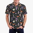 thumbnail image 2 of Balery Mushrooms Printed Men’s Short Sleeve Polo Shirt, Midweight Men's Shirt,Golf Polo shirts -X-Large, 2 of 8