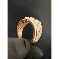 thumbnail image 3 of 1.01 Cts Round Baguette Cut Diamonds Multi-Row Engagement Band Ring In Hallmark 14K Rose Gold, 3 of 13