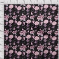 thumbnail image 3 of oneOone Polyester Lycra Black Fabric Flower Watercolor Sewing Fabric By The Yard Printed Diy Clothing Sewing Supplies 56 Inch Wide, 3 of 4