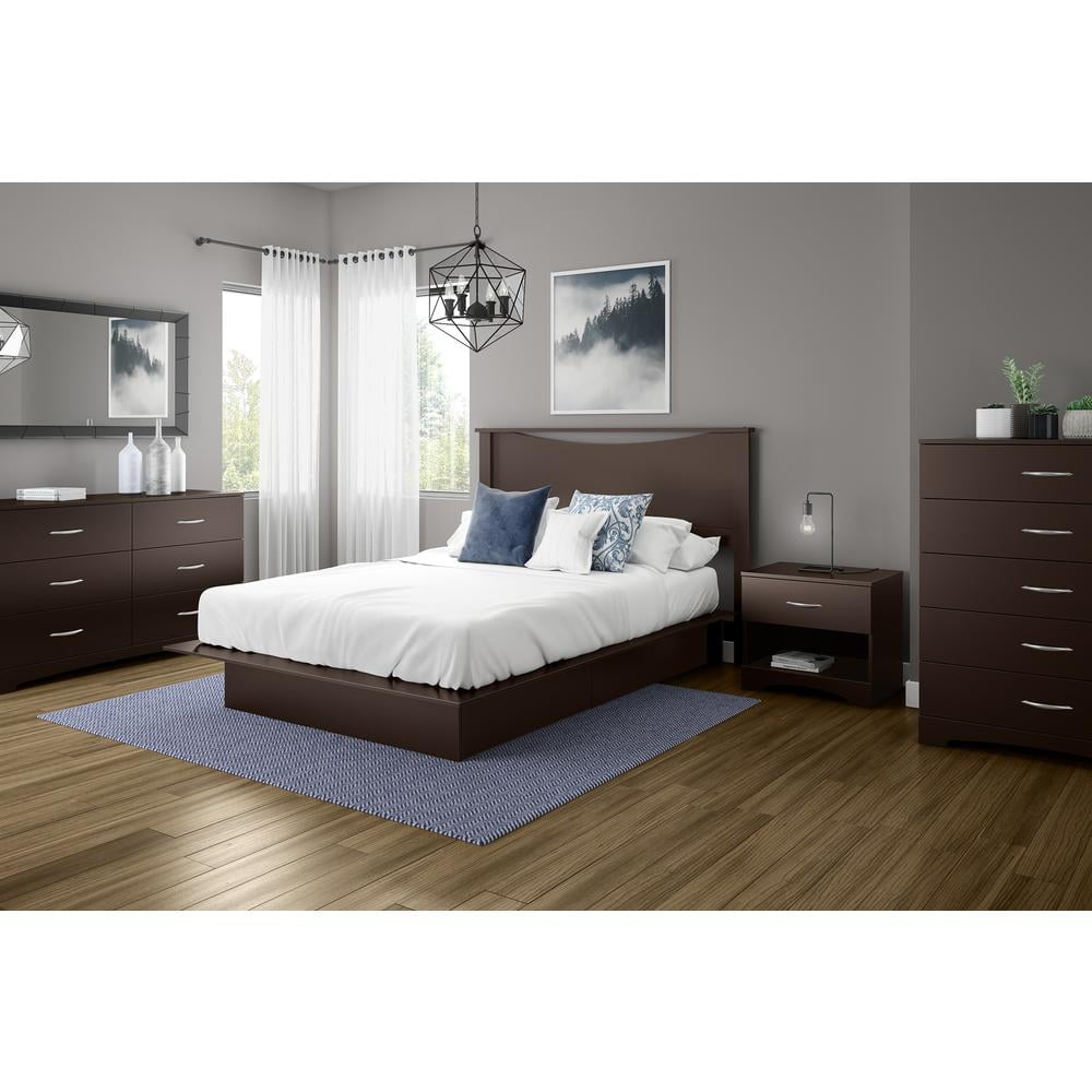 South Shore Step One, Contemporary Chest,  Brown