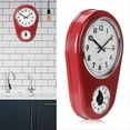 thumbnail image 1 of Loewten Wall Clock, Red Hanging Clock, For Kitchen For Living Room, 1 of 8