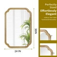 thumbnail image 2 of Jopath 24"x 36" Solid Wood Frame Four Rounded Corner Decorative Mirror, for Bedroom, Bathroom, Living Room, Entryway Natural Wood Color, 2 of 5