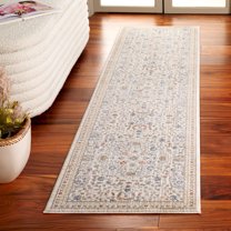 Safavieh Harlow Dalach Floral Runner Rug, Ivory/Gray Beige, 2' x 8'